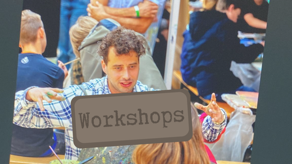 Mijn schilderworkshop gebruikt schilderen als middel, niet als doel. Het is een uitnodiging om in gesprek te gaan met elkaar door middel van beeldtaal. Om nog meer betekenis te geven aan een thema of om elkaar of jezelf op een andere manier te begrijpen.